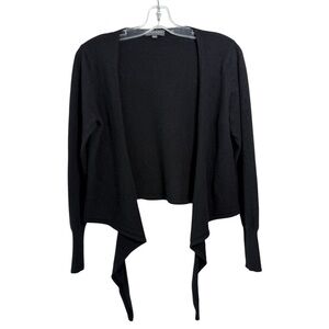 Repeat Cashmere Wool Wrap Shrug Sweater Size Small Medium Black
